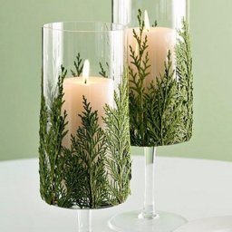 ​Идеи новогоднего декора с использованием бокалов