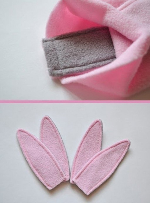 Шьем из флиса домашние сапожки-зайчики