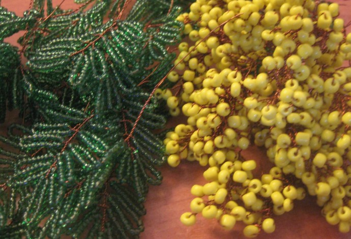 Мимоза из бисера: идеи и мастер-класс