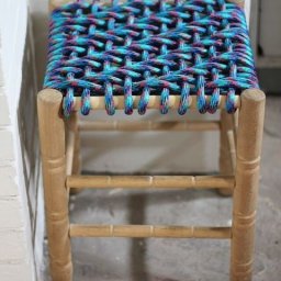 ​Плетеное сиденье для табурета своими руками