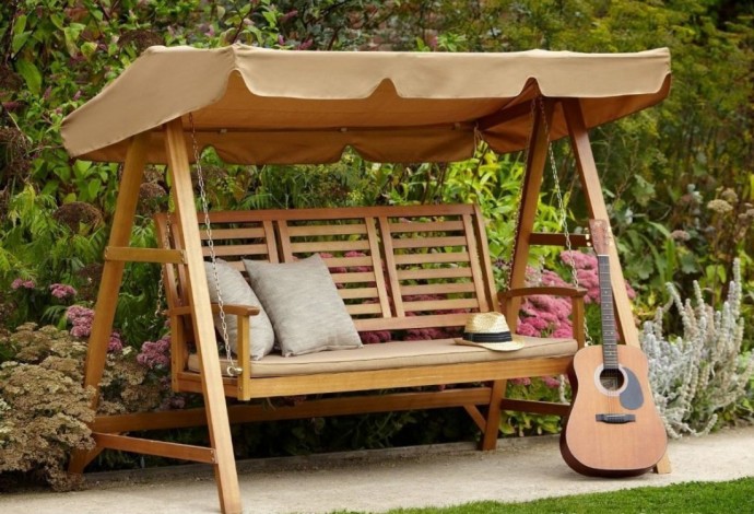 Садовые качели своими руками