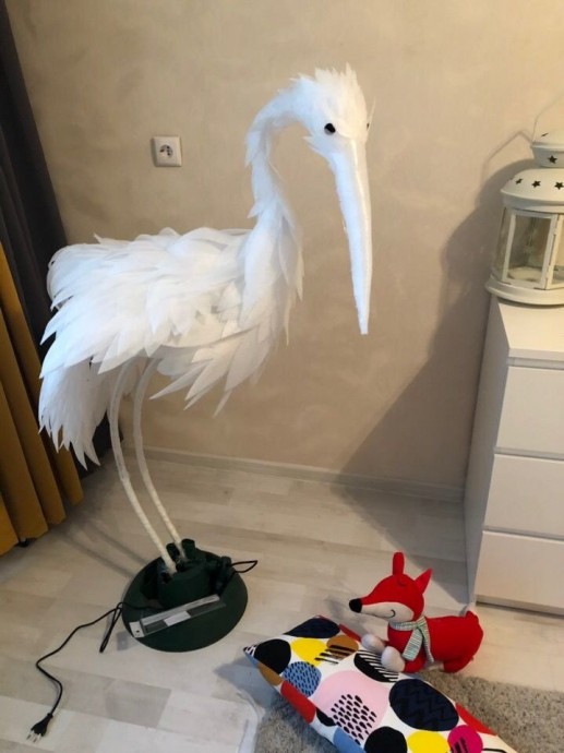 Аист для украшения дачного участка