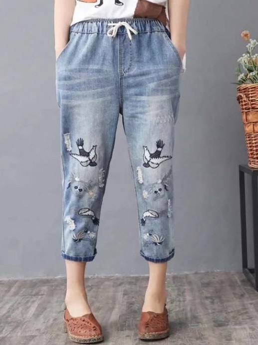Идеи по декорированию джинсов