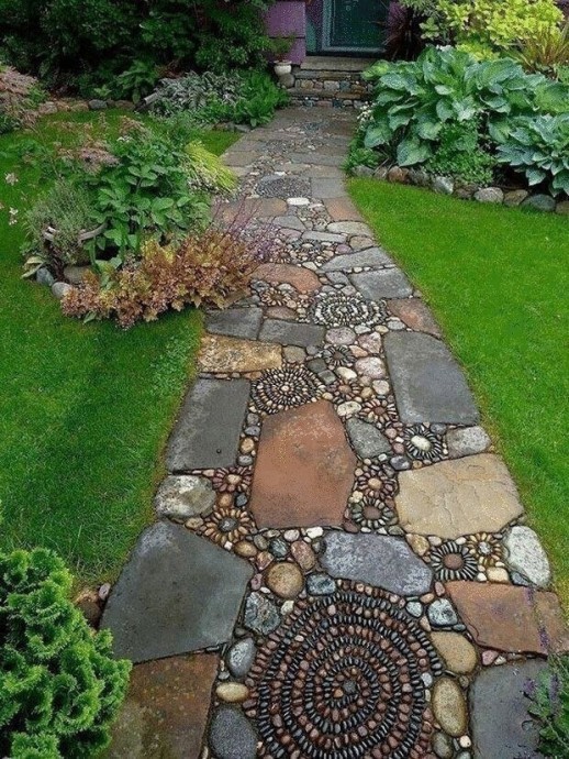 Каменные садовые дорожки
