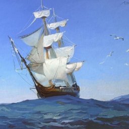 Пошаговый мастер-класс по живописи маслом "Морской пейзаж"