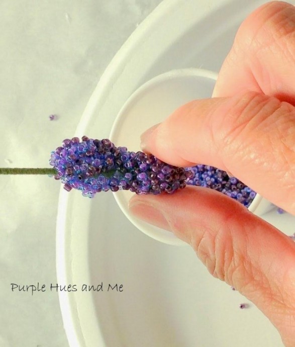 Лаванда из бисера Лаванда из бисера