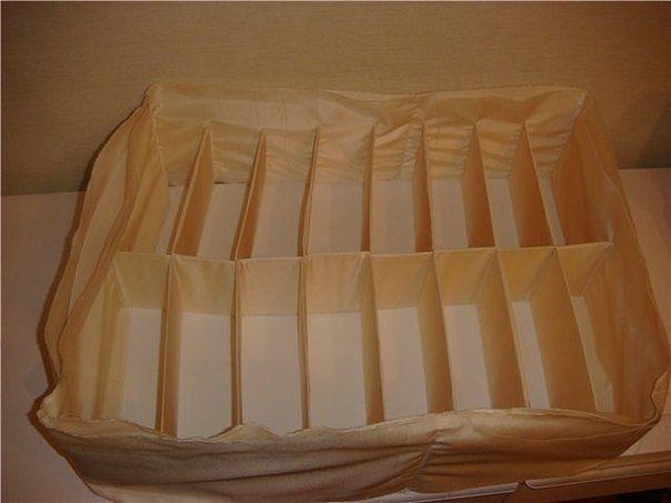 Органайзер для белья: мастер-класс