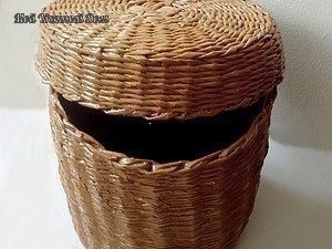 Плетёный короб с крышкой: мастер-класс