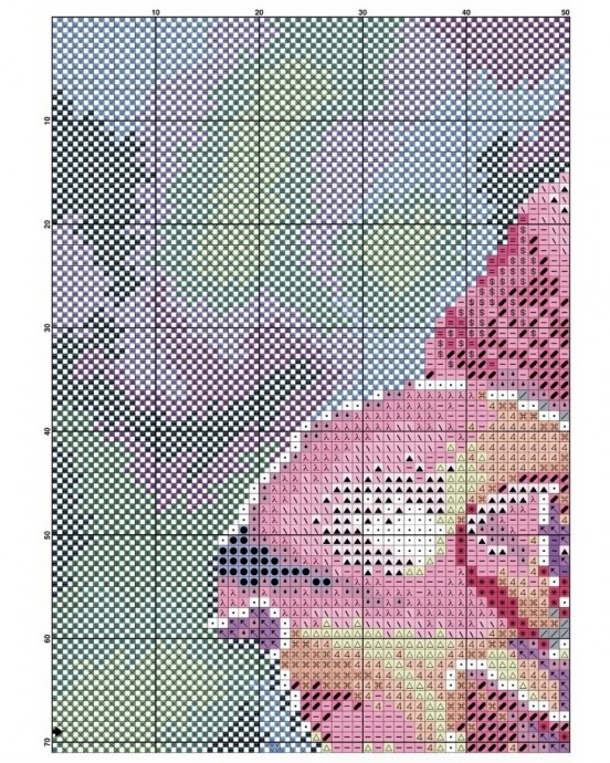 Вышитая роза