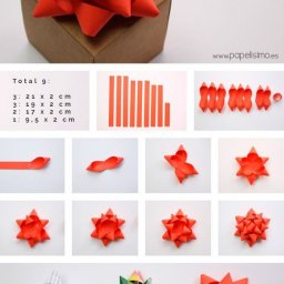 ​Множество вариантов бантов для завязывания и украшения подарков