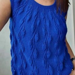 Узор с листьями для кокетки