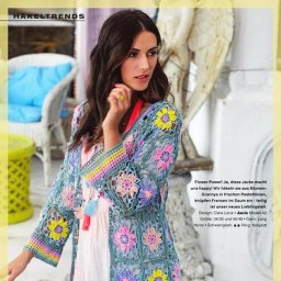 Летний кардиган цветочными квадратами: выход в свет за один вечер