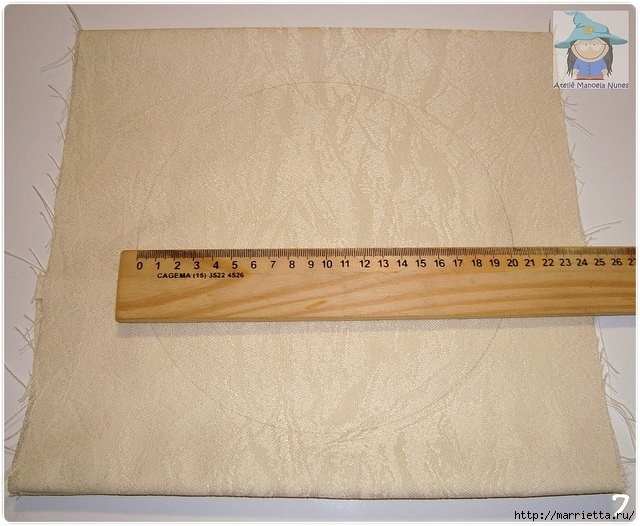 Подушка с объёмным цветком