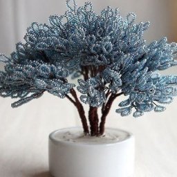 ​Снежное дерево из бисера