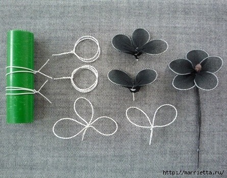 Стильные цветы из капрона Стильные цветы из капрона