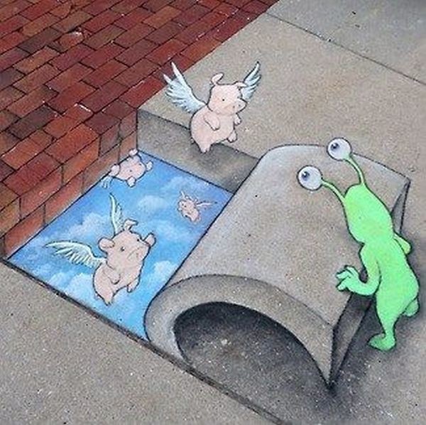 ​Стрит-арт для хорошего настроения: чудесные идеи для творчества