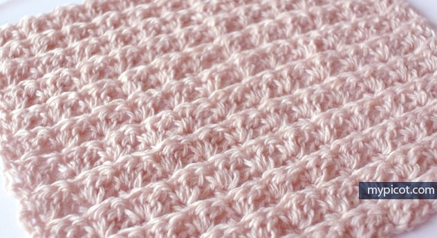 Узор "паучки" крючком