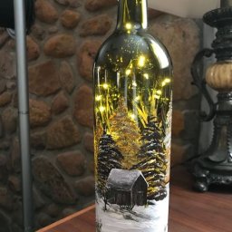 ​Идеи создания бутылок с гирляндами внутри