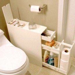 Оригинальная тумбочка в ванную комнату