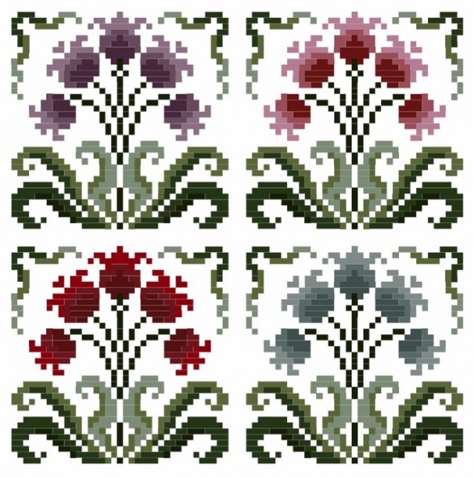 Нежная вышивка