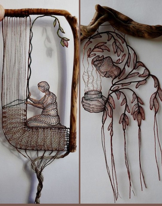 Плетение на коклюшках: потрясающие идеи