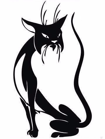 ​Трафареты кошек для декора