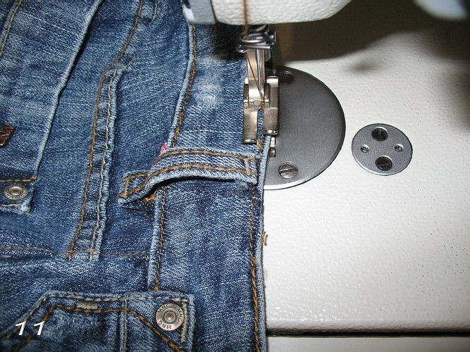Ушиваем джинсы в талии: мастер-класс