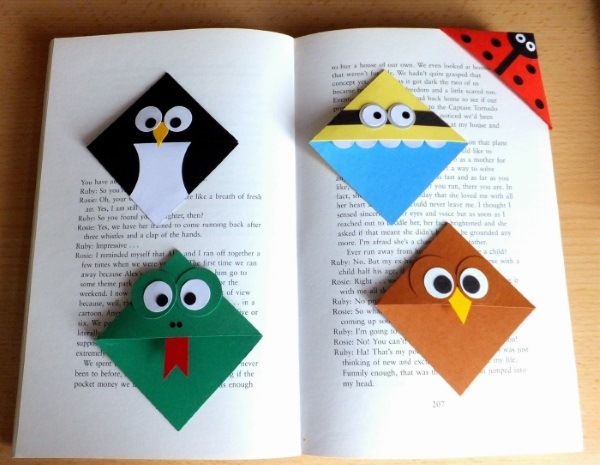 Закладки-оригами