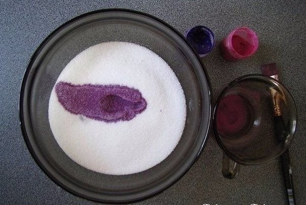 Цветной песок своими руками