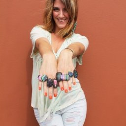 Кольца из гальки