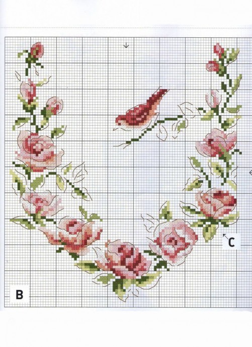 Красивые узоры для вышивки скатертей и салфеток