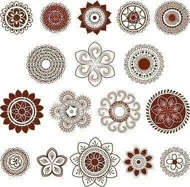 Узоры для летнего мехенди Узоры для летнего мехенди