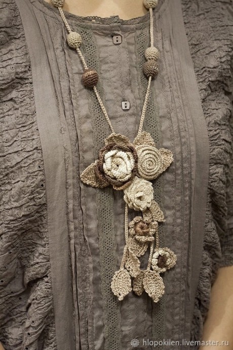 Идеи вязаных украшений Идеи вязаных украшений