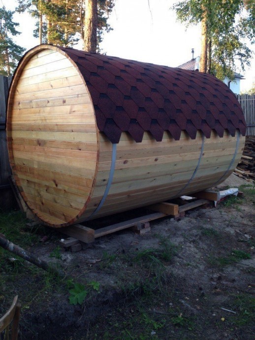 ​Круглая баня своими руками