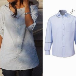 Несколько идей для переделки рубашки