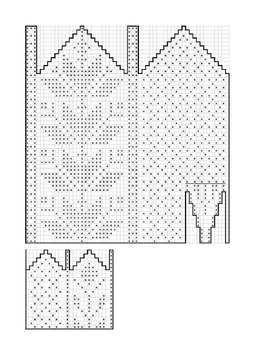 Норвежские варежки с жаккардом