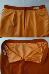 ​Обработка застежки юбки подкладкой