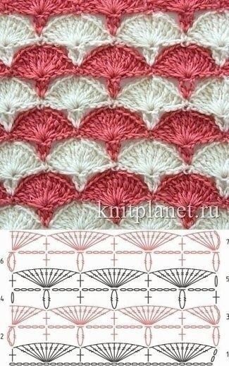 Подборка красивых узоров крючком
