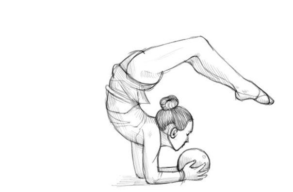 Рисуем гимнастку