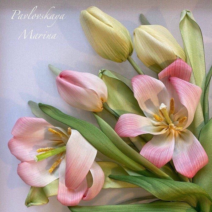 Шикарная вышивка лентами