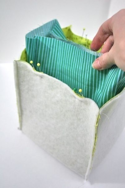 Текстильная коробка своими руками