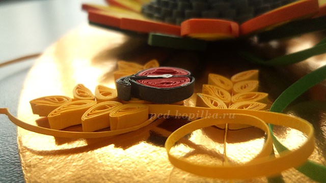 Квиллинг подсолнухи: мастер-класс