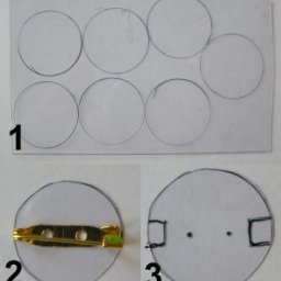 Аккуратные изнанки брошек