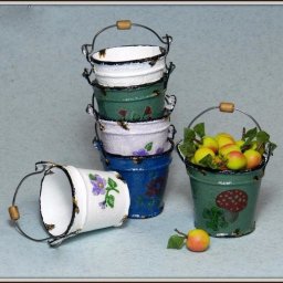 Мастер-класс: эмалированное ведро в миниатюре