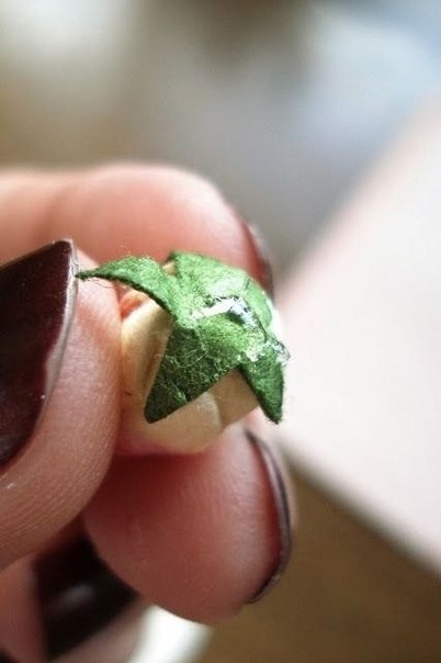 ​Открытка с объемными розочками