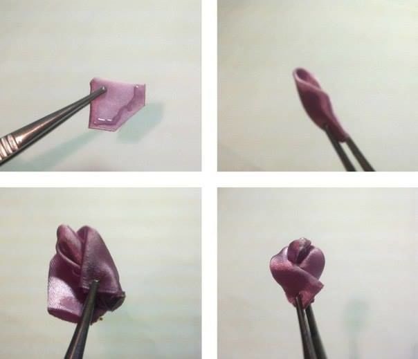 Розочка-канзаши: мастер-класс