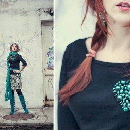 ​Брошка в виде сердца