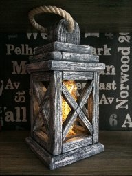 Декоративный фонарь под дерево своими руками