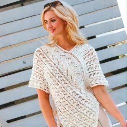 Восхитительная туника на спицах