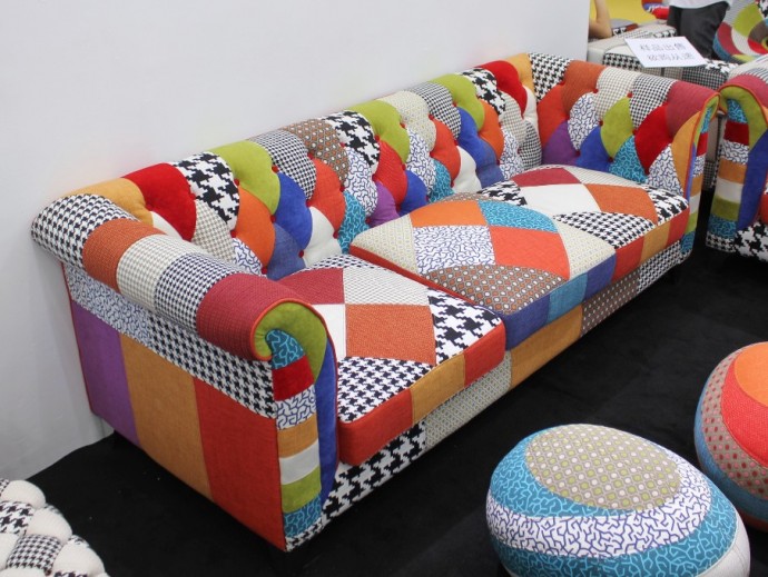 Яркие идеи перетяжки мебели